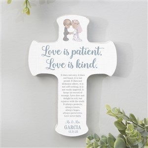 Precious Moments Love Is Patient Personalized Wedding Cross