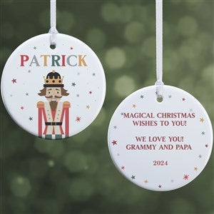 Nutcracker Character Personalized Ornament - 2 Sided Glossy