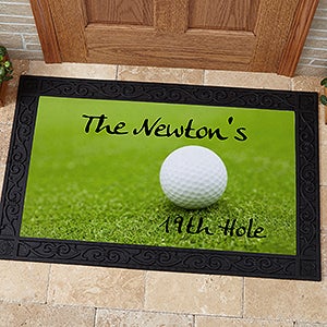 19th Hole Personalized Golf Doormat- 20x35