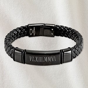 Roman numeral bracelet on sale personalized