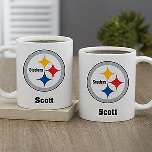 NFL Pittsburgh Steelers Personalized Coffee Mug 11oz White