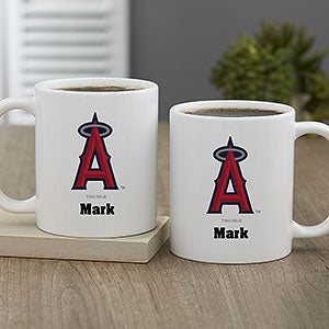 MLB Los Angeles Angels Personalized Coffee Mug 11 Oz.- White