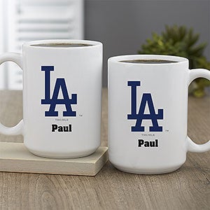 Los Angeles Dodgers 11oz. Personalized Mug - Black