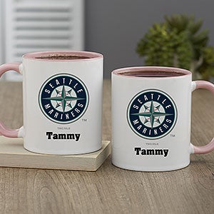 MLB Seattle Mariners Personalized Coffee Mug 11oz. - Pink