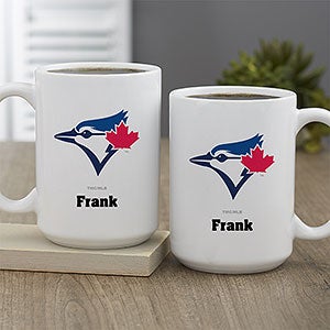 MLB Toronto Blue Jays Personalized Coffee Mug 15 Oz. - White