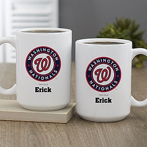 MLB Washington Nationals Personalized Coffee Mug 15 Oz. - White