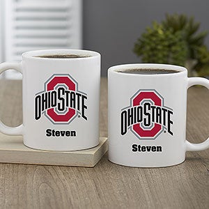 White Ohio State Buckeyes 15oz. Personalized Mug