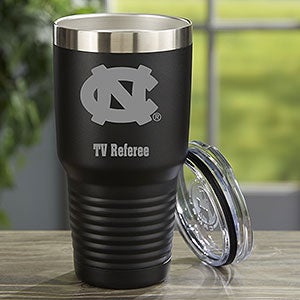 NCAA North Carolina Tar Heels Personalized 30oz Black Stainless Steel Tumbler