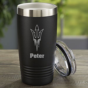 NCAA Arizona State Sun Devils Personalized 20oz Black Stainless Steel Tumbler