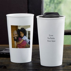 Photo For Him Personalized Double-Walled Ceramic Travel Mug