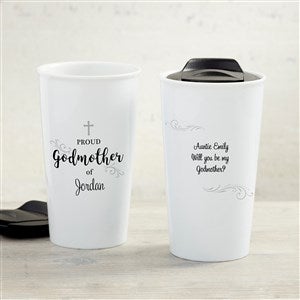 Godparent Personalized 12 Oz Double-Wall Ceramic Travel Mug