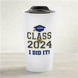 Cheers To The Graduate Personalized Ceramic Travel Mug