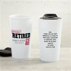 Officially Retired Personalized Ceramic Travel Mug