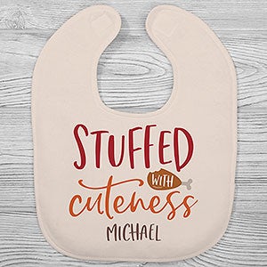 Stuffed With Cuteness Personalized Baby Bib