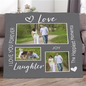 Photo Gallery For Couples Personalized 50x60 Plush Fleece Blanket