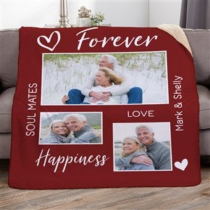 Photo Gallery For Couples Personalized 60x80 Sherpa Blanket