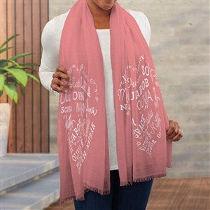 Close To Her Heart Personalized Pashmina Scarf