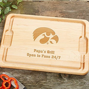 NCAA Iowa Hawkeyes Personalized Cutting Board 15x21