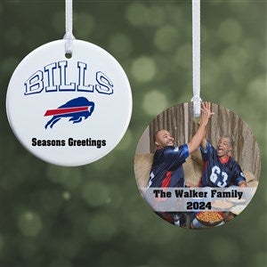 NFL Buffalo Bills Personalized Photo Ornament - 2 Sided Glossy