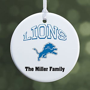 NFL Faith & Family Detroit Lions Personalized 50x60 Plush Fleece