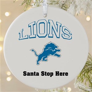 NFL Detroit Lions Personalized Ornament - 1 Sided Matte