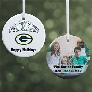 NFL Green Bay Packers Personalized Photo Ornament - 2 Sided Glossy