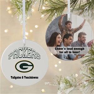 NFL Green Bay Packers Personalized Photo Ornament - 2 Sided Matte