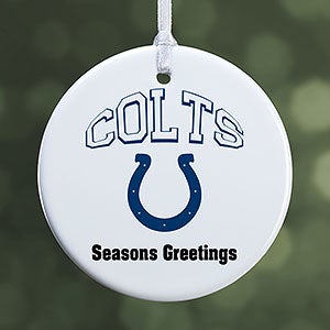 NFL Indianapolis Colts Personalized Ornament - 1 Sided Glossy