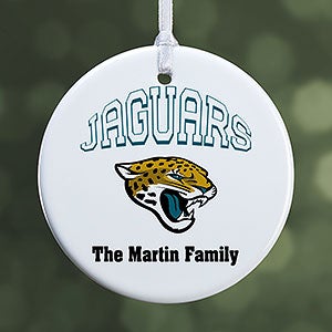 NFL Jacksonville Jaguars Personalized Ornament - 1 Sided Glossy