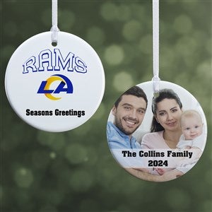 NFL Los Angeles Rams Personalized Photo Ornament - 2 Sided Glossy