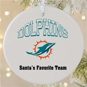 Miami Dolphins NFL Football Helmet Christmas Ornament 