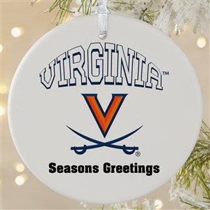 NCAA Virginia Cavaliers Personalized Ornament - 1 Sided Matte