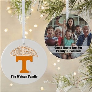 NCAA Tennessee Volunteers Personalized Photo Ornament - 2 Sided Matte