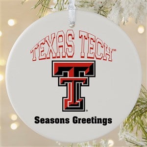 NCAA Texas Tech Red Raiders Personalized Ornament - 1 Sided Matte