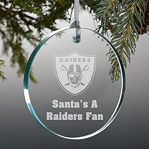 Oakland Raiders Christmas ornament