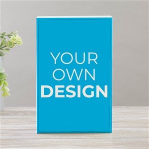 Design Your Own Personalized Rectangle Shelf Blocks- Baby Blue