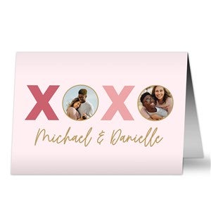 XOXO Photo Personalized Greeting Card  - 33938