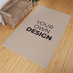 Design Your Own Personalized 60 X 96 Area Rug- Tan