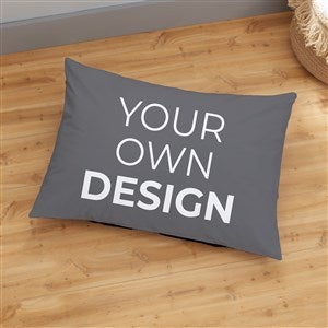 Design Your Own Personalized 22 X 30 Floor Pillow- Grey