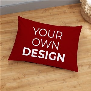 Design Your Own Personalized 22 X 30 Floor Pillow- Burgundy