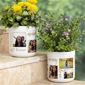 Photo Collage For Her Personalized Outdoor Flower Pot