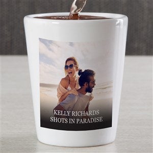 Photo & Message For Her Personalized Shot Glass