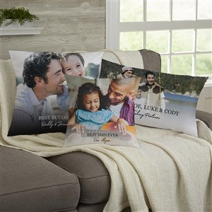 Photo & Message For Him Personalized Throw Pillows  - 34199