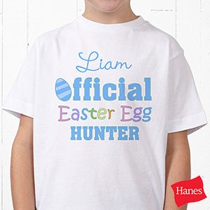 Personalized Kids Easter T Shirt   Easter Egg Hunter