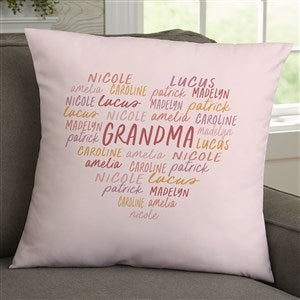 Grateful Heart Personalized 18x18 Velvet Throw Pillow