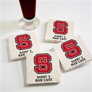 NCAA NC State Wolfpack Personalized Tumbled Stone Coaster Set