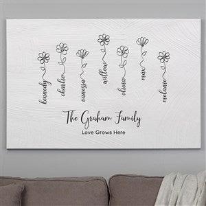 Garden Of Love Personalized Canvas Print - 20x30