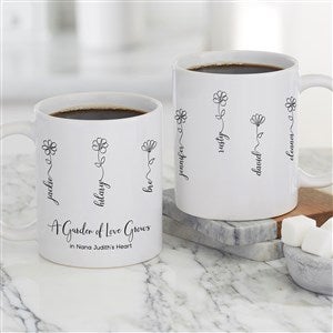 Garden Of Love Personalized Coffee Mug 11 Oz White