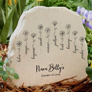 Garden Of Love Personalized Standing Garden Stone