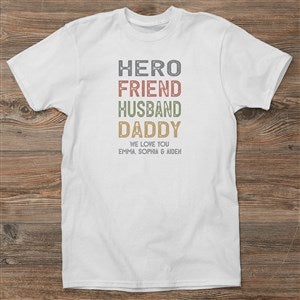 PersonalizationMall This Awesome Dad Belongs to Personalized ComfortWash T-Shirt - Adult X-Large - Cayenne